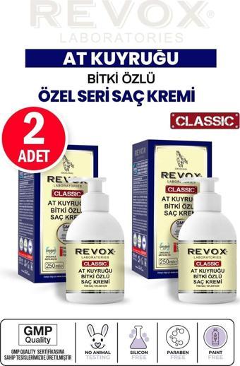 Revox At Kuyruğu Bitki Özlü Saç Kremi Yumuşak Ve Kolay Taranan Saçlar Için / 2'Li Set / 250 Ml 250 Ml