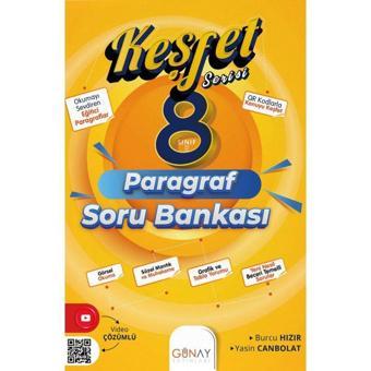 Günay Yayınları LGS 8. Sınıf Keşfet Serisi Paragraf Soru Bankası - Günay Yayınları