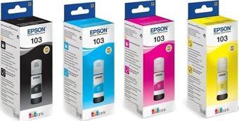 Epson 103 Orjinal Mürekkep Set / L1110 / L3110 / L3111 / L3150 / L3151 / L3156 / L3160 / L5190