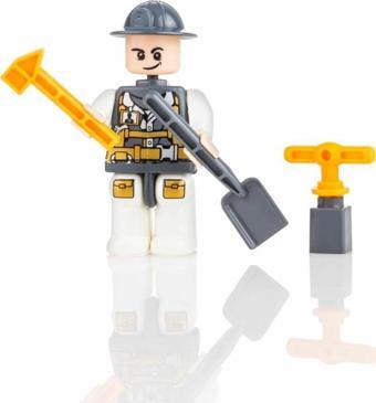 Bayraktar PVC Kutuda Küçük İşçi Yapı Oyuncak (LEGO) BP-603