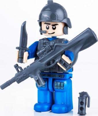 Bayraktar PVC Kutuda Küçük Polis Yapı Oyuncak (LEGO) BP-601