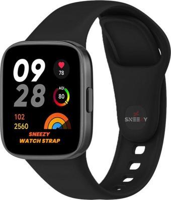 Sneezy Xiaomi Redmi Watch 3 Uyumlu Purelux Soft Silikon Kordon