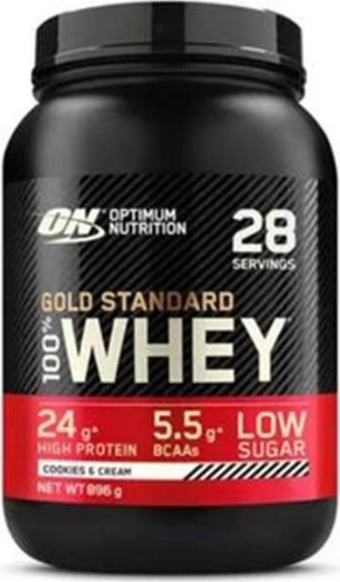 Optimum grold Standard Whey Protein Tozu 896 gr 28 Servis Cookies & Cream