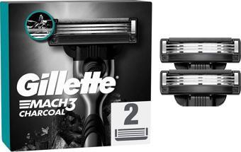 Gillette Mach3 Charcoal Yedek Tıraş Bıçağı 2'Li