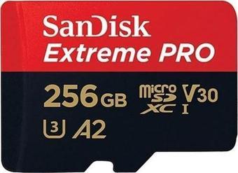 SanDisk Extreme Pro SDSQXCD-256G-GN6MA Class 10 UHS-I U3 A2 V30 256 GB Micro SD Kart