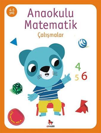 Anaokulu Matematik Çalışmalar 4-5 Yaş Çıkartmalarla - Kolektif  - Almidilli