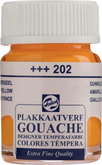 Talens Gouache Jar 16ml Guaj Boya Deep Yellow / 202