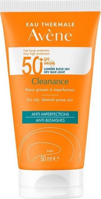 Avene Solaire Cleanance SPF 50+ Yağlı Ciltler için Güneş Koruyucu 50 ml