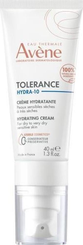 Avene Tolerance Hydra-10 Hydrating Krem 40 ml 