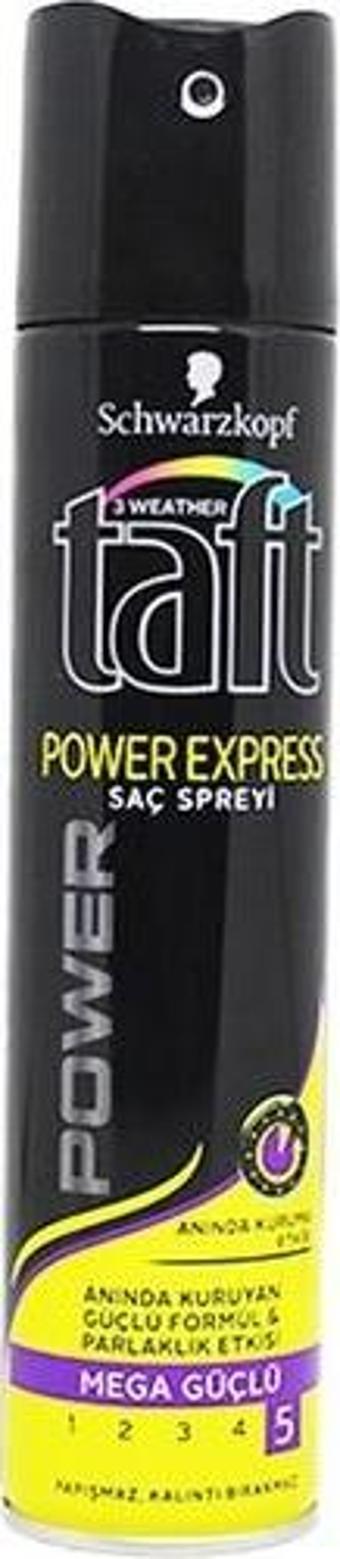 Taft Saç Sprey Power Express Güçlü Tutuş Sarı 250 ml