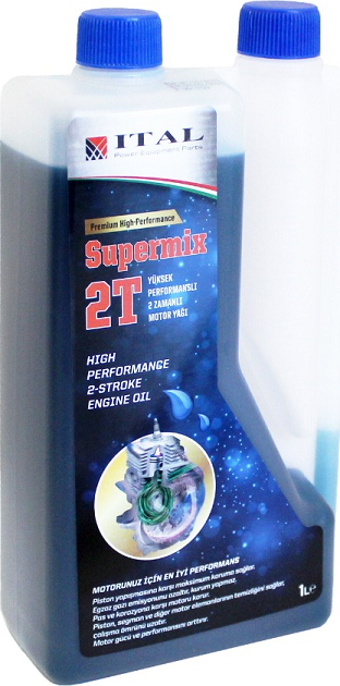 İtal Motor Yağı Supermix 2 Zamanlı 1 lt Ölçekli Premium