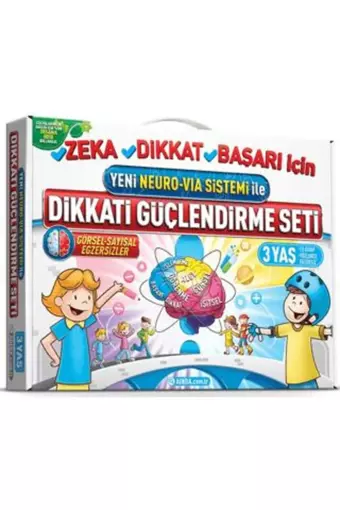 Dikkati Güçlendirme Seti - 3 Yaş - Osman Abalı - Adeda Yayıncılık