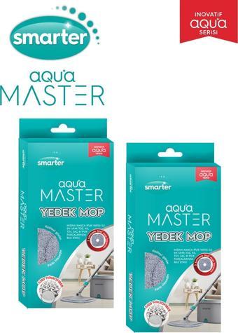 SMARTER AQUA MASTER 2 YEDEK MOP TEMİZ & KİRLİ SUYU AYIRMA ÖZELLİĞİ OTOMATİK TEMİZLİK SETİ MOP PASPAS