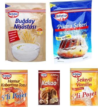 Dr. Oetker Kurabiye Malzeme Paketi-1 (buğday Nişastası + Pudra Şekeri + Vanilya + Kakao+ Kabartma Tozu))