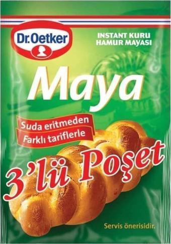 Dr. Oetker Kuru Maya 10 gr. 3'lü Paket