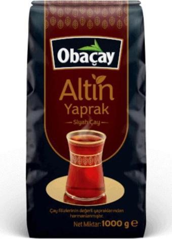 Obaçay Altın Yaprak Siyah Çay 1 Kg ( 6 Adet ) 