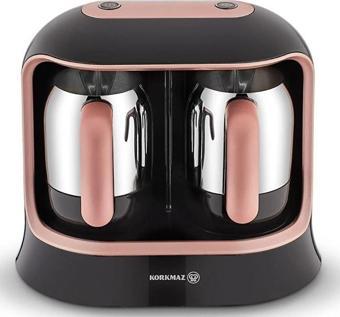 Korkmaz A861-02 Kahvekolik Twin Rose Gold/Siyah Türk Kahve Makinesi