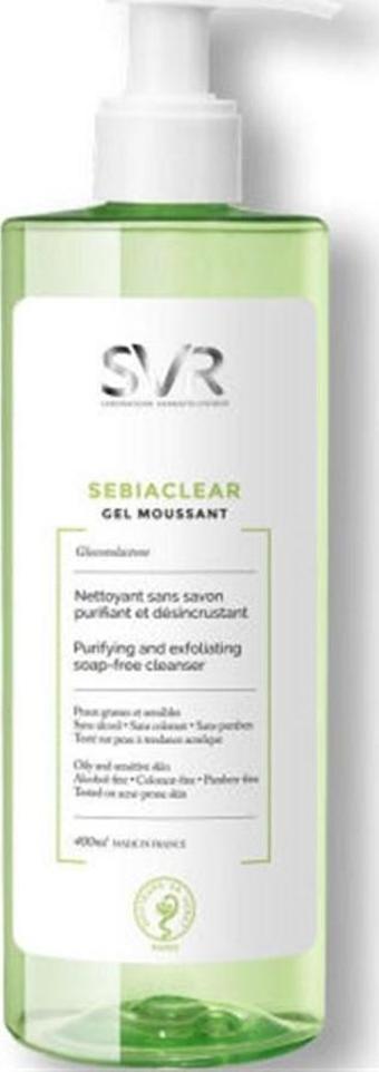 SVR Sebiaclear Gel Moussant 400 ml Yüz Temizleme Jeli