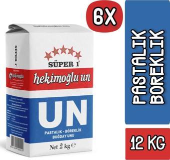 Hekimoğlu Un Pastalık - Böreklik Buğday 2 kg 6 Adet