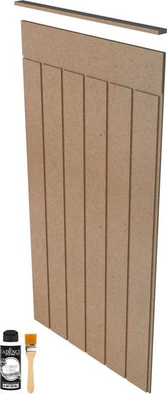 Boyanabilir Dekoratif Duvar Paneli + Boya Ve Fırça 54 X 105 Cm