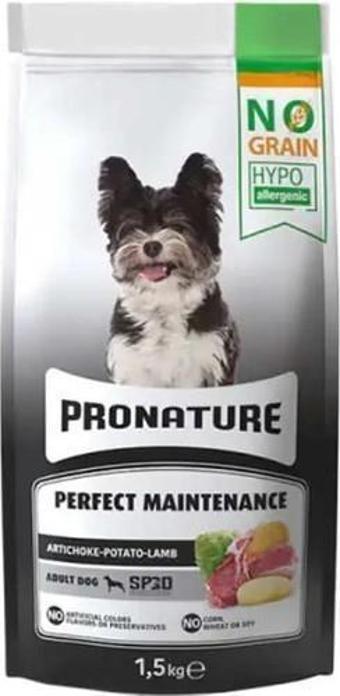 Pronature Perfect Maintenance Kuzu Etli Patatesli ve Enginarlı Yetişkin Köpek Maması 1,5 Kg