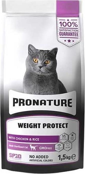 Pronature Weight Protect Tavuk Etli ve Pirinçli Kısırlaştırılmış Kedi Maması 1,5 Kg