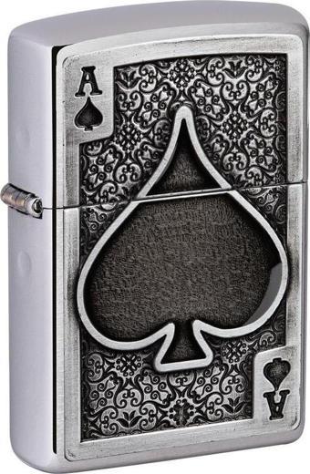 Zippo Çakmak 49637 Ace Of Spades Emblem