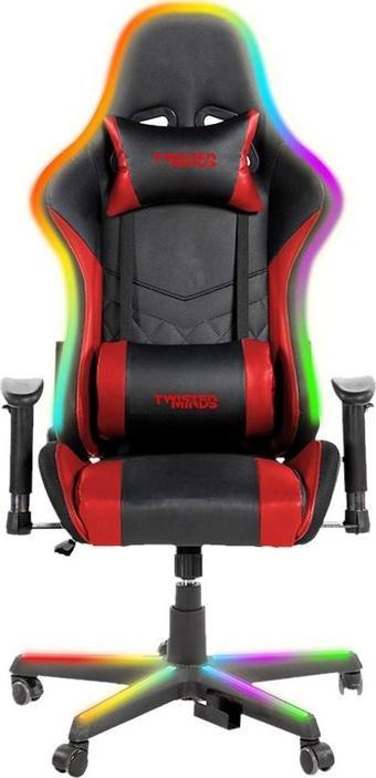 Twisted Minds Comfort E-Spor Siyah-Kırmızı RGB Bluetooth Hoparlör Massage Points Oyuncu Koltuğu