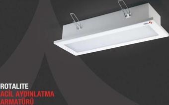 Arsel Rotalite AE-9010 Acil Aydınlatma Armatürü Şebekeden Yanan 500 Lümen Led