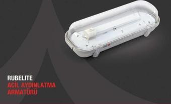 Arsel Rubelite AE-0213 Acil Aydınlatma Armatürü Sürekli ve Kesintisinde 180 Dak. Yanan 11 Watt