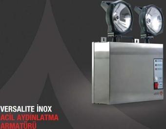 Arsel Versalite Inox VSI-2203-LED Acil Aydınlatma Armatürü Kesintide 180 Dak. Yanan 2x20 Watt