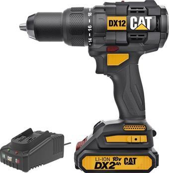 CAT DX12BC 18Volt/2.0Ah Li-ion Tek Akülü Kömürsüz Profesyonel Şarjlı Darbeli Matkap