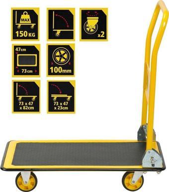 Stanley PC527 150Kg Profesyonel Paket Taşıma Arabası