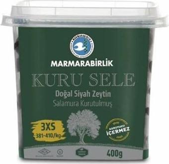 Marmarabirlik Siyah Zeytin Kuru Sele 400 Gr. (381-410) (12'li)