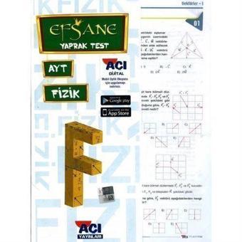 AYT Fizik EFSANE Çek Kopart Yaprak Test - Açı Yayınları