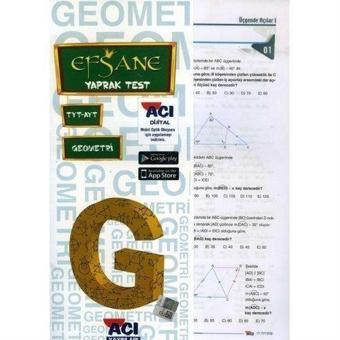 TYT-AYT Geometri Çek Kopart Yaprak Test - Açı Yayınları