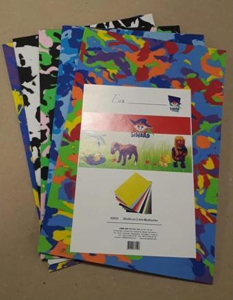 Akkaymak Sinbad Eva Multicolor 2 Mm 20X30Cm 5 Li Karışık Desen 52033