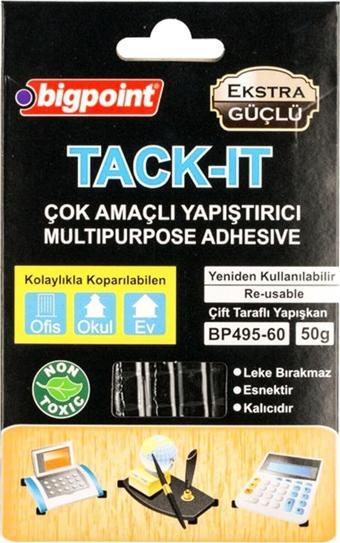 Bigpoint Hamur Yapıştırıcı Tack İt Extra Güçlü Yapıstırıcı 50 Gram Siyah BP495-60