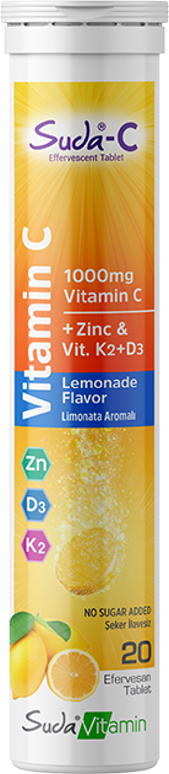 Suda-C Lemonade 20 Efervesan Tablet