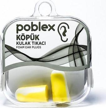 Poblex İpli Köpük Kulak Tıkacı - Kulak Koruyucu Tıpası