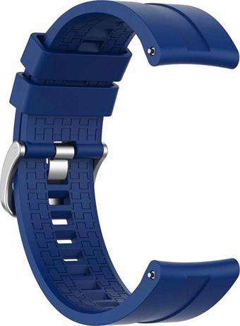 Microsonic Samsung Galaxy Watch 3 45mm Kordon, Silicone RapidBands Lacivert