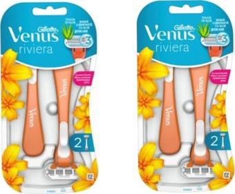 Gillette Venus Riviera Kadın Tıraş Bıçağı 2'li X 2 Paket