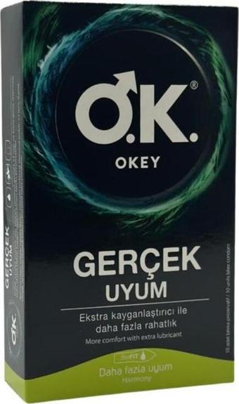 Okey Gerçek Uyum Prezervatif 10'lu