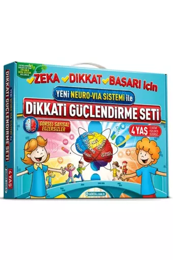 Dikkati Güçlendirme Seti - Anasınıfı - 4 Yaş - Osman Abalı - Adeda Yayıncılık