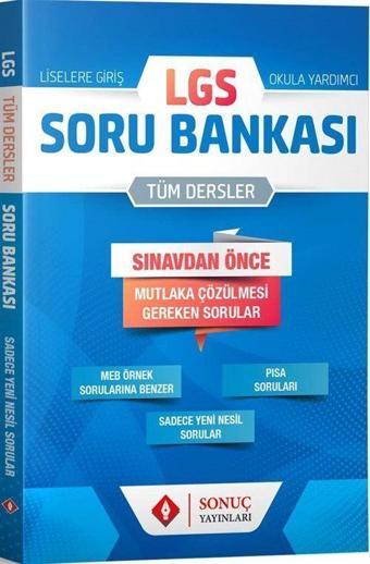 LGS Tüm Dersler Soru Bankası - Sonuç Yayınları