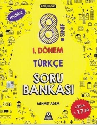 8. Sınıf 1. Dönem Türkçe Soru Bankası - Örnek Akademi Yayınları