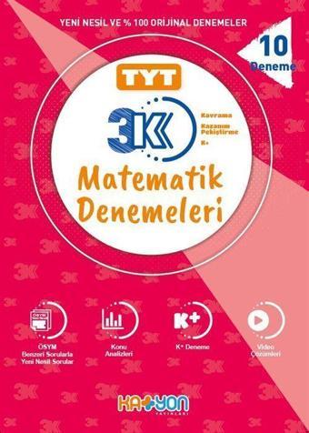 TYT 3K Matematik Denemeleri - Katyon Yayınları