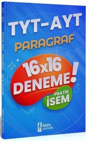 2021 TYT AYT Pratik İsem Kazandıran Paragraf 16x16 Deneme - İsem Kitap
