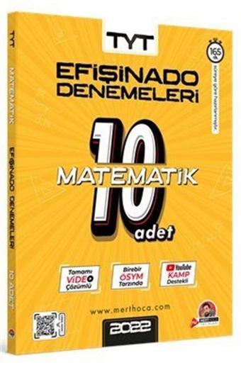 2022 Mert Hoca TYT Efişinado Matematik Denemeleri 10'lu Deneme - Mert Hoca Yayınları