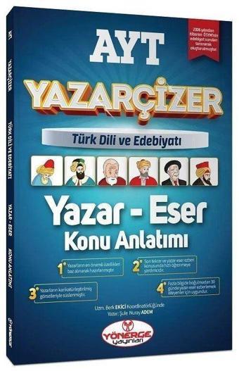 YKS AYT Türk Dili ve Edebiyatı Yazar Eser Yazarçizer Konu Anlatımı - Yönerge Yayınları